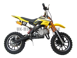 Mini Dirt Bike - DB02-C Yellow Mini dirtbike - Mini Dirt Bikes  - Pocket Bikes - Minimotos - Mini Moto