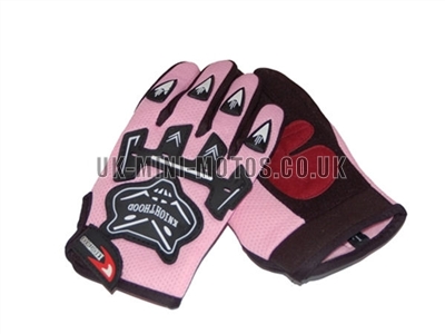 Motorbike Gloves Pink - Adult and Kids Motorbike Gloves - Motorcross Gloves - Pink Motorcycle Gloves - Trials Gloves