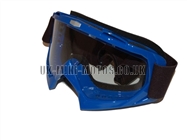 Helmet Goggles Blue - Adult Helmet Goggles Blue - Motorcycle Goggles Blue - Motorbike Goggles - Motorcross Helmet Goggles Blue