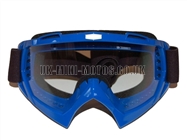 Helmet Goggles Blue - Adult Helmet Goggles Blue - Motorcycle Goggles Blue - Motorbike Goggles - Motorcross Helmet Goggles Blue