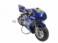 Water Cooled Mini Motos - Minimoto - Pocket Bikes - Blue Water Cooled Mini Moto
